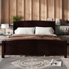 KWPZQEB Full/Queen/King Size Platform Bed, Farmhouse Wood Platform Bed w/ 37.8"H Headboard & Strong Support Slats, No Box Spring Needed, Easy Assembly - 2 of 4