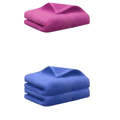 REGALWOVEN 3 Pack Solid Stripe Absorbent Soft Decorative Hand Towels for Bathroom 13" x 30"