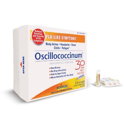 Boiron Oscillococcinum Flu-Like Symptom Relief Quick Dissolving Pellets - 30ct