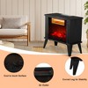 ChicFurnit Indoor Fireplaces 15" Freestanding Fireplace Fireplace Heater with Realistic Flames 1000W for Living Room, Black, 16.34"*8.94"*13.39" - 2 of 4