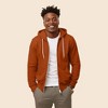 Dalix Donut Embroidered Hoodie Fleece Sweatshirt Zip Front Mens - 3 of 4