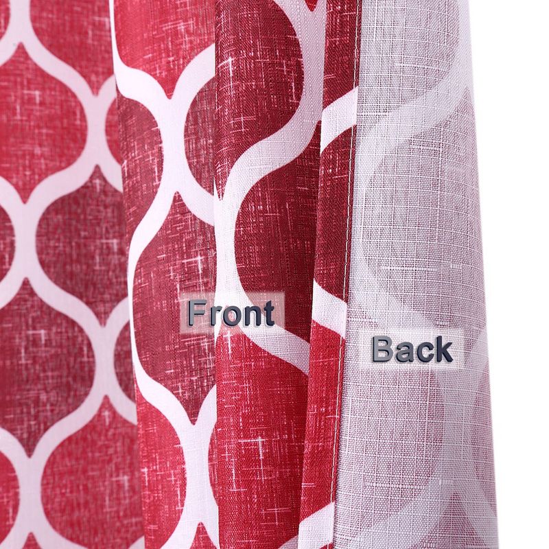 Fabric Shower Curtain for Bahthroom with Geometric Pattern, 4 of 7
