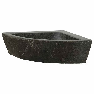 vidaXL Wall Hung Corner Basin Gray (38-45) x (38-45) x 12 cm - 1 of 4
