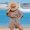 Women's Chic Leopard Print Romper for Beach Getaways - Cupshe - 3 of 4