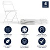 Alamont 4pk Plastic Folding Chairs - 3 of 4