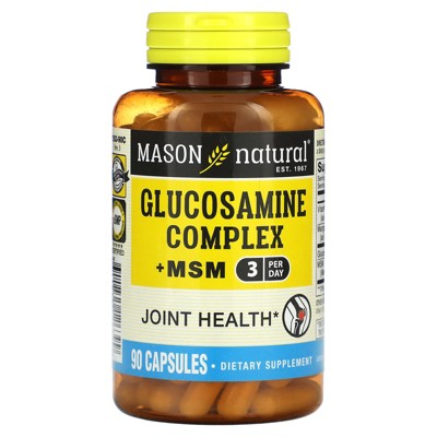 MASON NATURAL Glucosamine Complex Plus MSM with Vitamin C - Supports Joint Health, Improved Flexibility and Mobility, 90 Capsules