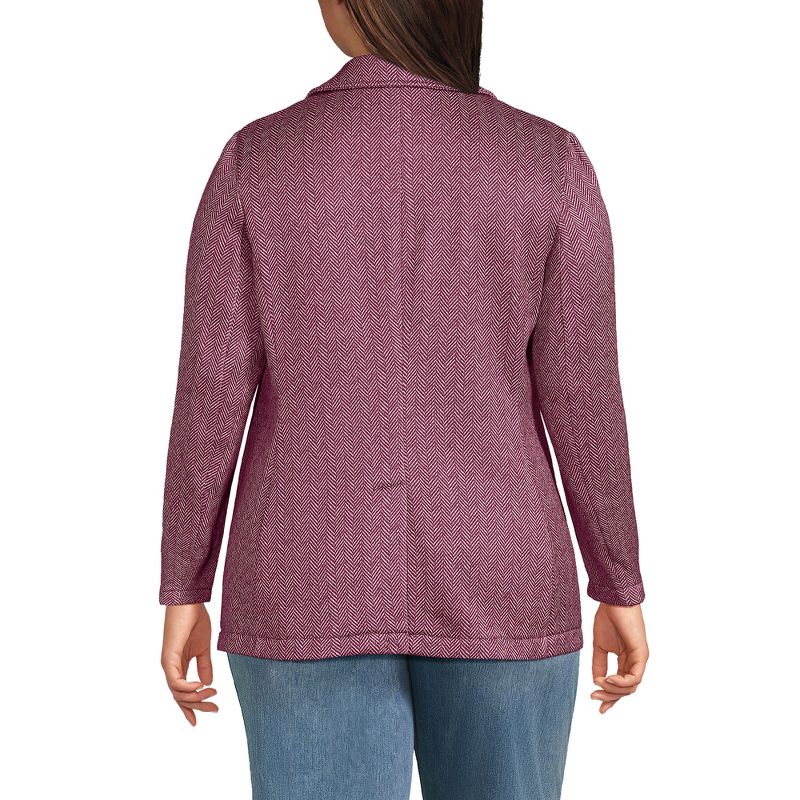 Lands' End Women's Sweater Fleece Blazer Jacket - The Blazer, 2 of 6