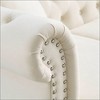 Kumasinova Chesterfield Sofa 2-Seat Sofa with 2 Pillows, Classic Tufted Couch with Rolled Arms and Nailhead for Living Room, Velvet Loveseat Sofa - 3 of 4