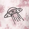 Dalix UFO Embroidered Washed Crewneck Sweatshirt Long Sleeve Fleece Cotton Mens - 2 of 4