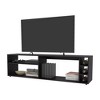 63 inch Melamine TV Stand with Open Storage, Scratch-Resistant Finish, and Supports TVs up to 70 inches for Living Room - 4 of 4