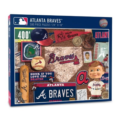  MLB Atlanta Braves 500pcs Throwback Puzzle 