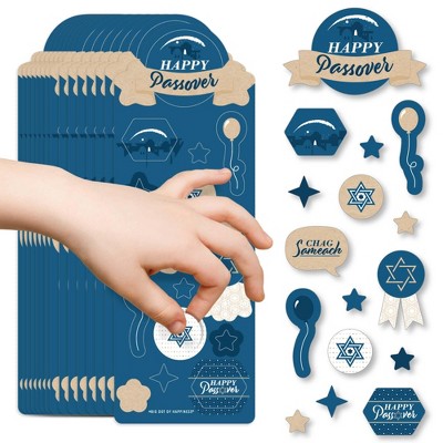 Big Dot of Happiness Happy Passover - Pesach Holiday Party Favor Kids Stickers - 16 Sheets - 256 Stickers