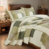 BAGOKIE 3-Piece Romantic Cream White Quilt Bedding Set - 3 of 3