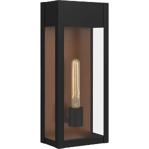 Maren 1-Light Matte Black Outdoor Wall Lantern - 1 of 4