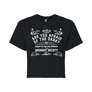 Women's - Are You Afraid of the Dark - Midnight Society Seance Board Cropped Graphic T-Shirt - 1 of 4