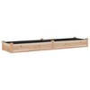 vidaXL Garden Raised Bed with Liner 94.5"x23.6"x9.8" Solid Wood Fir - 2 of 4
