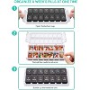 TookMag Weekly Medicine Pill Organizer Twice a Day, Easy Fill AM/PM Pill Box, Quick-Refill 7 Day Pill Cases for Vitamin,Fish Oil, Supplements, Black - 3 of 4
