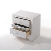 Gulches Nightstand 26 Inch Height White 2 Regular Drawers 1 Jewelry Drawer - 3 of 4