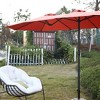 Okak Double-Sided Patio Umbrella with 12 Steel Ribs, Rectangular Parasol Umbrella with Crank, Multi-Scene Large Umbrella for Home - 4 of 4