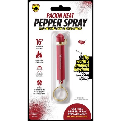 Guard Dog Security Packin Heat Pepper Spray Burgundy