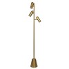 VYNXARIA 63"H Lumina Brassed Gold Floor Lamp with Rotary Switch Triple Spots Metal Cone Base - 3 of 4