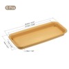 Unique Bargains Indoor Outdoor Plastic Rectangular Plant Pot Saucers Flower Drip Trays 6 Pcs - 2 of 4