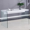 NicBex Minimalist Wooden Rectangular Dining Table with Glass Legs,Modern Home Kitchen Table Bar Table,Dining Room Furniture - 2 of 4