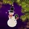 De Carlini Italian Ornaments 7.0 Inch Spruce Jolly Christmas Tree Ornament , Christmas Decor Snowman Wreath Mgd (1PC) - 2 of 4
