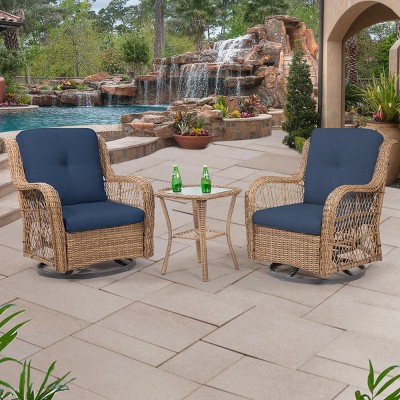 UPTIOT Bautram 2 - Person Outdoor Seating Group with Cushions