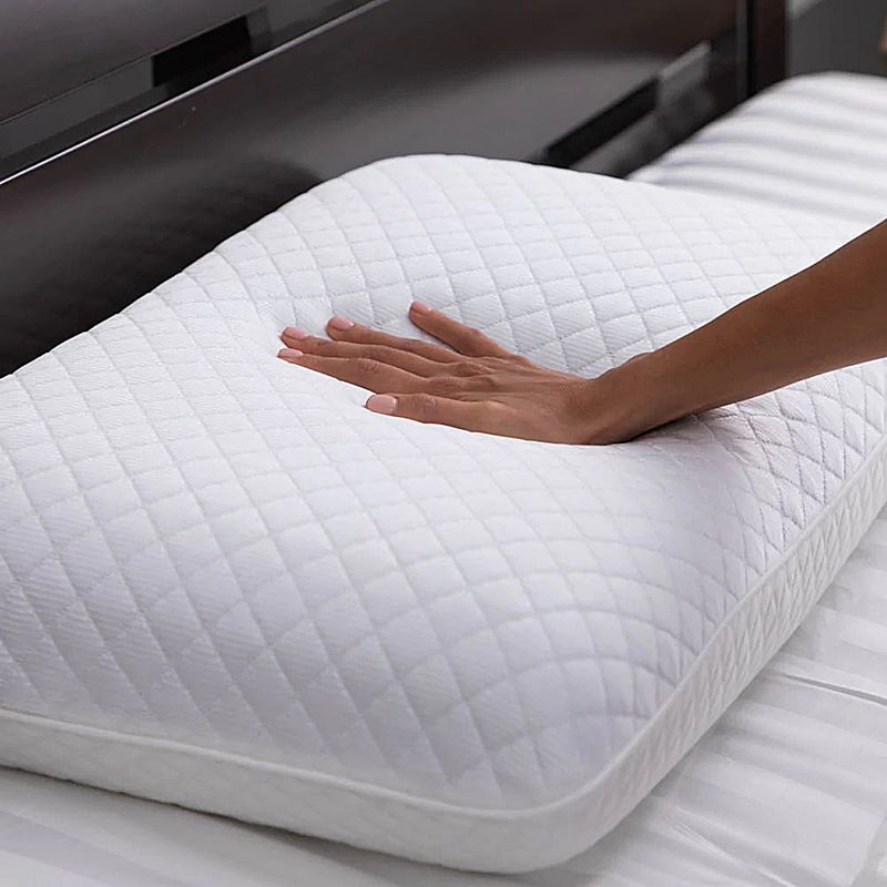 Dr. Pillow Dreamcool Pillow With Cooling Gel & Charcoal Memory Foam, White, 5 of 7