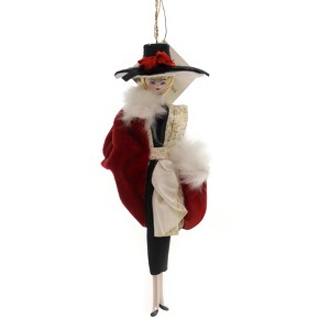 De Carlini Italian Ornaments 7.0 Inch Nicole In New York City Christmas Tree Ornament , Christmas Decor Italian Fashion Diva (1PC) - 1 of 4