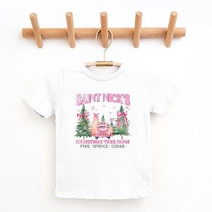 The Juniper Shop Coquette St. Nick's Tree Farm Toddler Short Sleeve Tee - 1 of 3