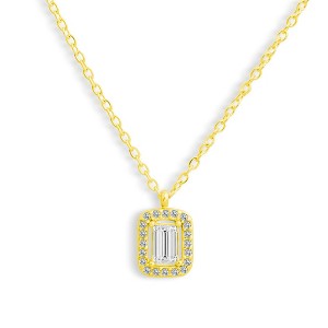 EVRY JEWELS WATERPROOF Gold or Silver Plated Stainless Steel You're Glowing Necklace - 1 of 4