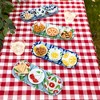 Pavilion Gift Company - Blueberries - 11" Glass Serving Tray with 3 Bowls - Serving Trays - 4 of 4