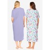 Dreams & Co. Plus Size 2-Pack Long Sleepshirts - 3 of 4