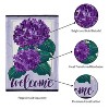 Evergreen Hydrangea Welcome Garden Applique Flag 12.5 x 18 Inches Indoor Outdoor Decor - 3 of 4