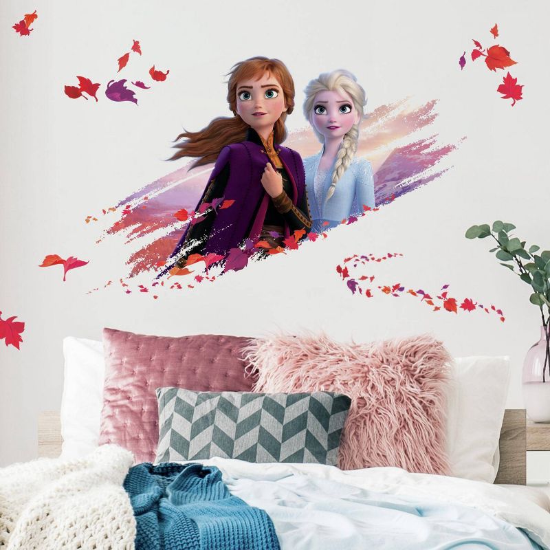 Frozen 2 Elsa &#38; Anna Peel &#38; Stick Giant Kids&#39; Wall Decal - Roommates, 3 of 8