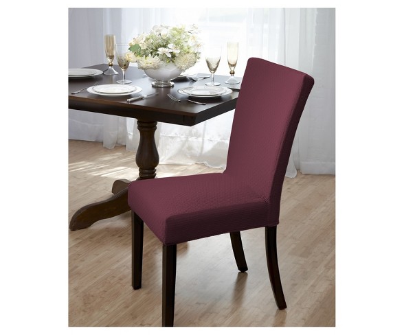 Burgundy Subway Dining Room Chair Cover  - Madison