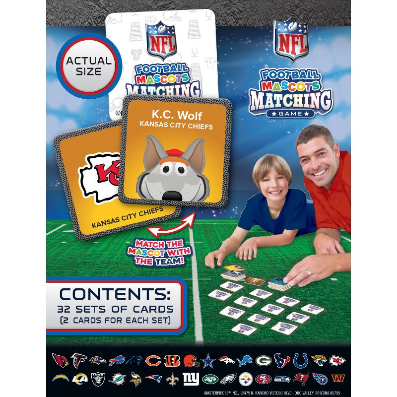 MasterPieces Sports Games - NFL Mascots Matching Game for Kids and Family, 4 of 6