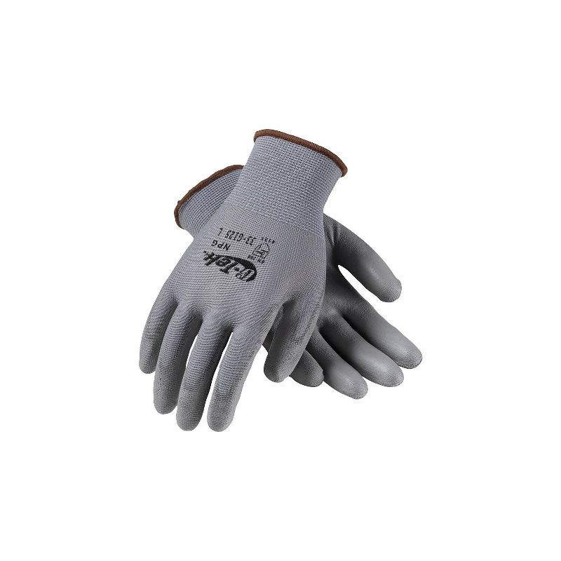 G-Tek GP Polyurethane Coating Nylon Gloves Gray 33-G125/L, 1 of 3