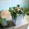 The HC Companies Avino 16 Inch Square Resin Flower Planter Pot - 3 of 4