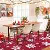 Washable Rug Christmas Rug Non Slip, Snowflake Printed Carpet - 3 of 4
