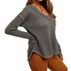 Women's Breezy Day Waffle Top - Hem & Thread - 4 of 4