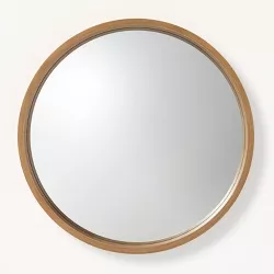 16" Round Framed Mirror Natural - Hearth & Hand™ with Magnolia
