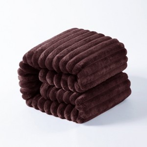 Flannel Fuzzy Toddler Blanket, Fluffy Warm and Lightweight Baby Plush Blanket - NTBAY - 1 of 4