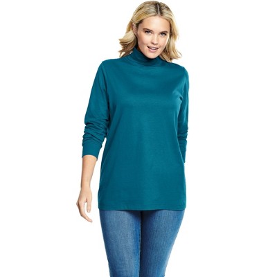 Woman Within Perfect Long-Sleeve Turtleneck Tee