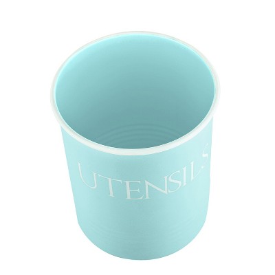 Outshine Co Large Kitchen Utensil Holder and Farmhouse Decor, Mint — фото 6