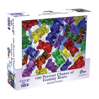 Mchezo 1000-Piece Jigsaw Puzzle: 100 Percent Chance of Gummy Bears Puzzle for Adults