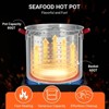 Outdoor Seafood Boil Kit, 11,0000 BTU Aluminum Seafood Boil Pot, Seafood Boil Pot with Strainer Basket, Propane Stove Burner - 3 of 4