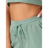 cheibear Women's Waffle Sleeveless Tank Shorts Pajamas 2 Piece Sets - 4 of 4